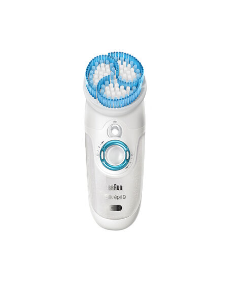Silk Epil 9 Wet/Dry Epilator 4 in 1 Hair Removal and Exfoliation System with 6 extras